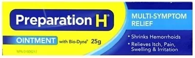 Canadian PREPARATION H Ointment Bio Dyne Multi Symptom Relief 25g Fresh Exp 2025 • $22.75