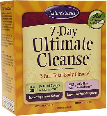 7-Day Ultimate Cleanse 2-Part Total-Body Cleanse 72Ct FREE SHIPPING! ORDER NOW! • $16.89