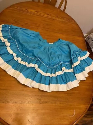 2 Piece Aqua & White Square Dance Dress Set  Fancy Fashions • $29.99