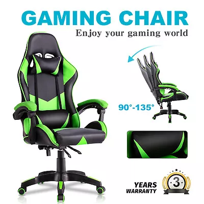 $145.90 • Buy Gaming Chair Executive Office Chair PU Leather Ergonomic Recliner Chair