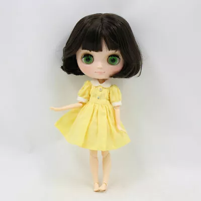 8  Middle Blythe Factory Doll Joints Body Short Black Hair 1/8 Bjd Toys 20cm • $71.19