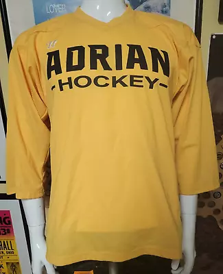 Adrian College Bulldogs Ice Hockey Jersey Youth XL MI Nice Warrior • $24.99