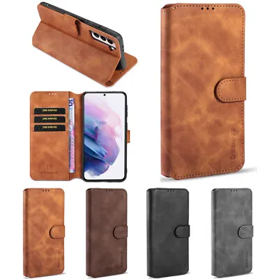 Plain Leather Folio Wallet Case Cover For OnePlus 6T 7 8 9 OPPO A5 Google 5XL 4A • $13.19
