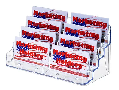 8 Pocket Business Card Holder Stand Gift Appointment Cards Organizer Display • $9.99