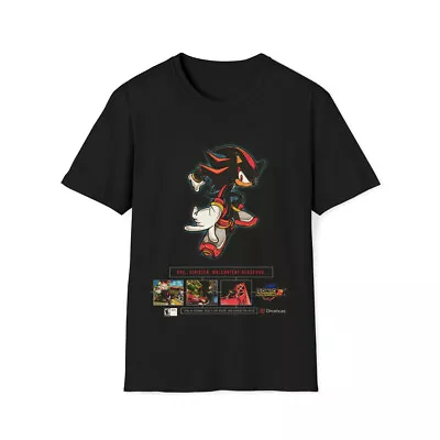 Shadow The Hedgehog Sonic Adventure 2 Y2K Magazine Ad Retro Edgy Unisex T-Shirt • $24.95