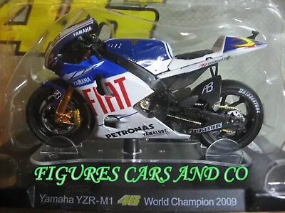 Yamaha Yzr-m1 1/18 Gp Motorcycle # 46 Collection Rossi World Champion 2009 • $24.43