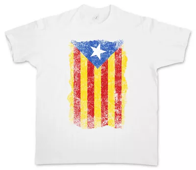 CATALONIA VINTAGE FLAG T-SHIRT Freedom For Free Viva La Revolution Independence • $24.99