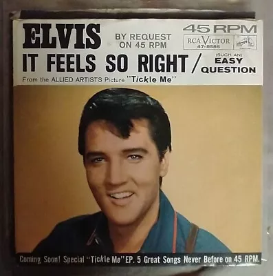 Elvis Presley  It Feels So Right  RCA Victor 45rpm - VG • $1.99