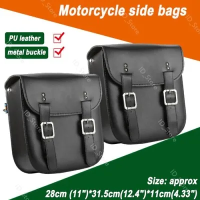 $62.64 • Buy 2x Motorcycle Side Bags Saddlebag For Yamaha V-Star XVS 250 650 950 1100 1300