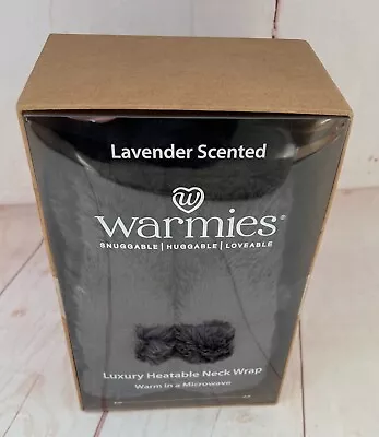 Warmies Luxury Fully Microwavable Heatable Neck Wrap Lavender Scented Steel Grey • £16.95
