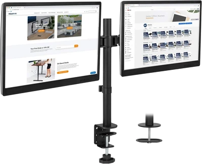 $44.89 • Buy Dual Monitor Mount Stand, Adjustable Monitor Arm Desk Mount Fit 17 -27  Dual Arm