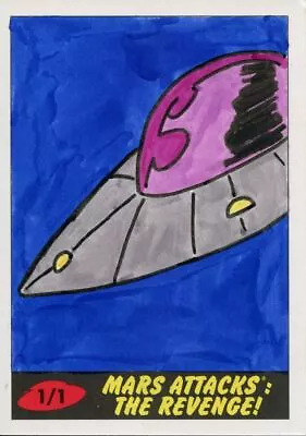 £19.99 • Buy Mars Attacks The Revenge [2017] Sketch Card By Ibrahim Ozkan