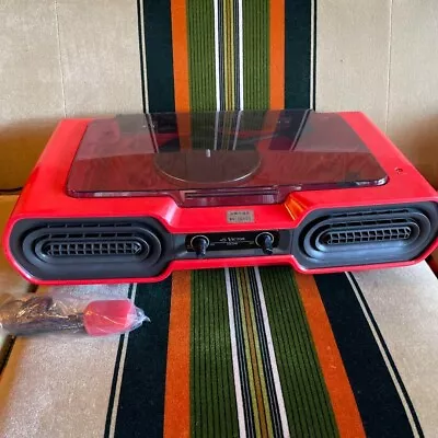 Victor TE-7400 Analog Record Player With Built-in Speakers Red With Box Junk. • $342