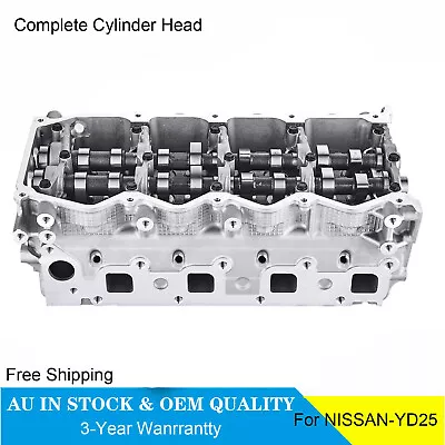 Fully Assembled Cylinder Head For Nissan YD25 2.5L Navara D22 D40 Pathfinder R51 • $698