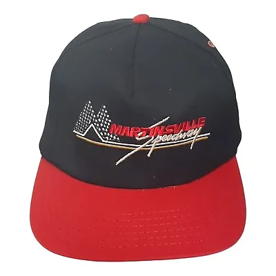Vtg Martinsville Speedway Baseball Cap Snapback Embroidered Name Unused USA Made • $18.95