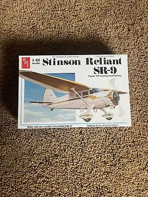 $24.99 • Buy AMT Stinson Reliant SR-9 1/48 Scale Model Airplane Kit New In Sealed Box