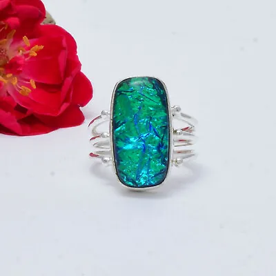 Triplet Opal 925 Sterling Silver Ring Mother's Day Jewelry All Size DE-8 • $14.95