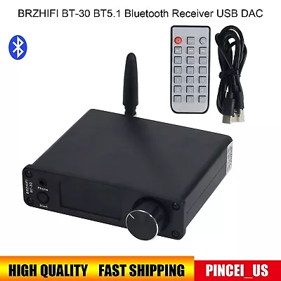 BRZHIFI BT-30 BT5.1 Bluetooth Receiver USB DAC Audio Decoder For LDAC APTX-HD • $60.68