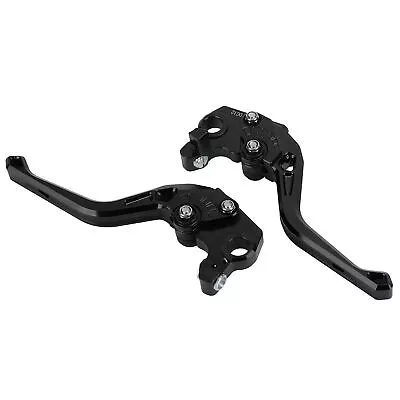 Black Motorcycle Short Brake Clutch Levers Adjustable For 400⁺ • $29.85