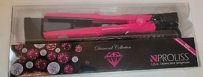 Proliss Pink 1 1/4  Ceramic Ionic Professional Straightener Flat Iron • $25.99