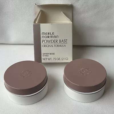 Merle Norman Powder Base....   Shade Is SANDY BEIGE X 2 Both Are NEW • $40