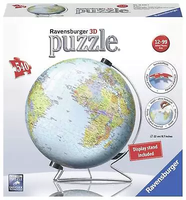 NEW! Ravensburger World Globe Puzzleball 540pc 3D Puzzle • $64.59
