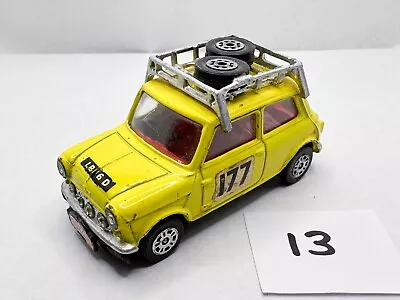 Rare Corgi Toys #308 Bmc Mini Cooper S Whizzwheels Monte Carlo Rallye Yellow 177 • $75.78