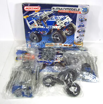 Meccano Multi-Models Kit 6024139 25 Models Motorized 345 Pieces Sealed Parts • £18