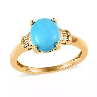 925 Silver Natural Sleeping Beauty Turquoise Solitaire Ring Gift Ct 2.2 • $21.99