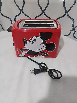 Disney-Mickey Mouse 2-Slice Toaster Leaves Mickey Mouse Imprint Of Toast Tested. • $18.99