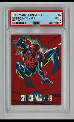 1993 Marvel Universe Red Foil #5 Spider-man 2099 Psa 9 • $34