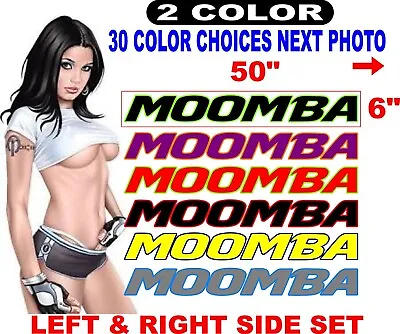 MOOMBA BOAT DECALS BOATS DECALS Message Me For Other Size Options 30 Colors • $89