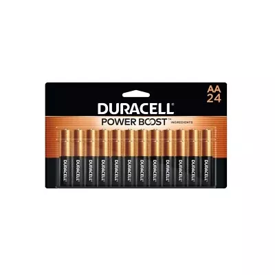 Duracell Coppertop AA Battery With POWER BOOST 24 Pack Long-Lasting Batteries • $16.99