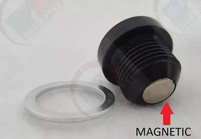 HEX Aluminum MAGNETIC Black Oil Drain Plug For Dodge Cummins Diesel 5.9L 6.7L • $32.19