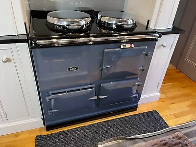 Aga Cooker 2 Oven Deluxe Oil Fired Model In Dartmouth  Blue • £3395