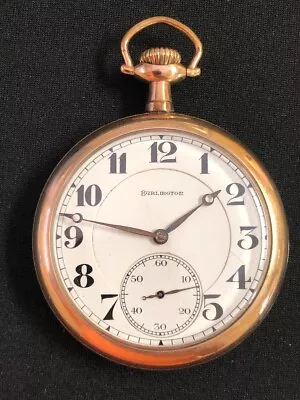 1915 Illinois (Burlington) Pocket Watch 16s 19 Jewel – Runs / Works J • $53