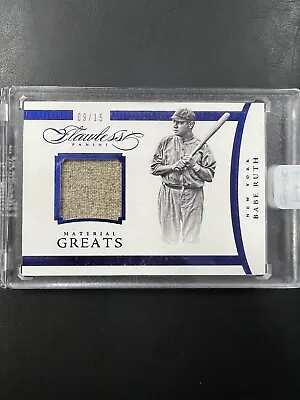 Babe Ruth 2016 Panini Flawless Game Worn Jersey Relic Material Encased /15 • $775