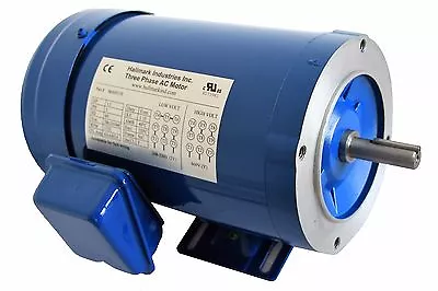 Ac Motor 1/2hp 3450 Rpm 3ph 208-230v/460v  56c/tefc With Base • $149.95