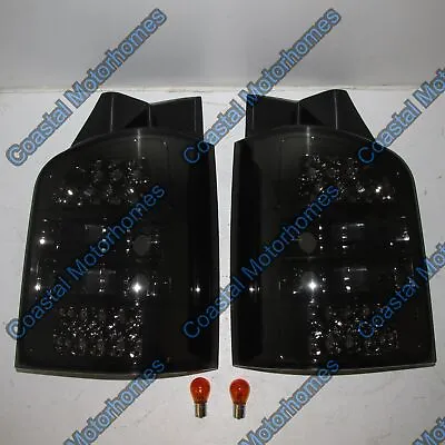 Fits VW Volkswagen Transporter/Caravelle T5 Smoked LED Rear Lights Pair 03-10 • $218.85