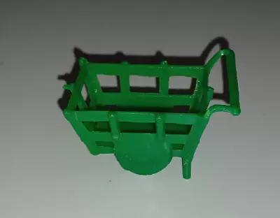 Marx Flintstones Grocery Cart Green Plastic Vintage 1960s Prehistoric PlaySet • $8.99