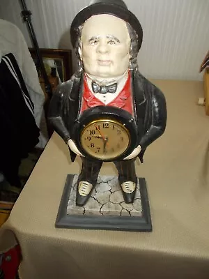 Bradley & Hubbard John Bull Reproduction Non-moving Eye Cast Iron Figure Clock?? • $41