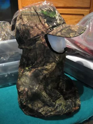 Mossy Oak Hunting Cap Hat & Face Mask Net 15  Mesh Neck Cape Netting • $14.36