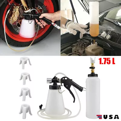 Car Brake&Clutch Bleeder Bleeding Fluid Kit Pneumatic Air Vacuum Pump Tool • $22.99