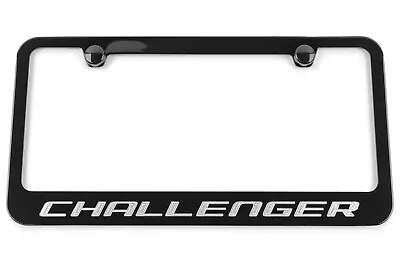 Challenger Black License Plate Frame - Challenger Logo - Made In USA • $33.95