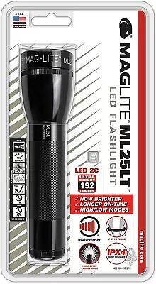 Maglite ML25LT LED 2-Cell C Flashlight Black - ML25LT-S2016 • $32.99