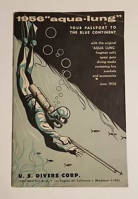 Original June 1956  Aqua-lung  U.S. Divers Scuba Equipment Catalog • $150