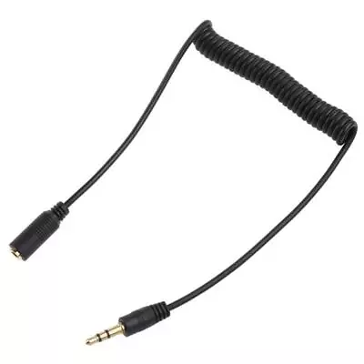 £3.56 • Buy 3.5mm Male To Female For M/F Plug Stereo Headphone  Coiled Extension Cable