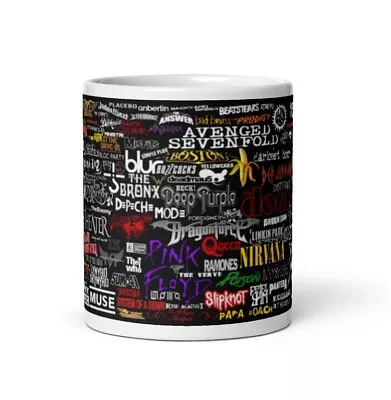 Custom Rock Coffe Mug Rock Music Mug Rock Music Fan GiftPersonalized Rock Mug • $19.95