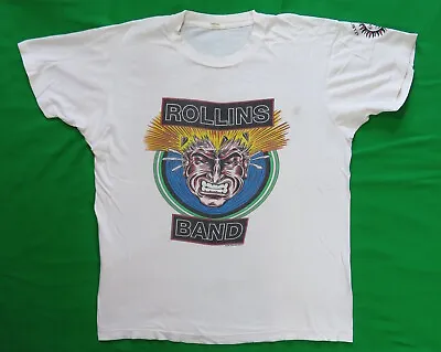 Rollins Band Vintage T Shirt 1991 End Of Silence Black Flag Exploding Head Logo • $800