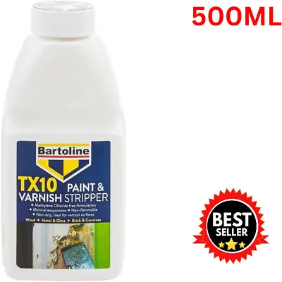 Bartoline TX10 All Purpose Non Drip Paint Stripper & Varnish Remover 500ML • £12.89